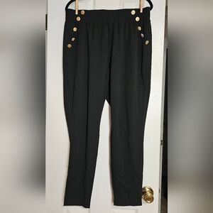 BloomChic Black Pants with Gold Accent Size 18-20
